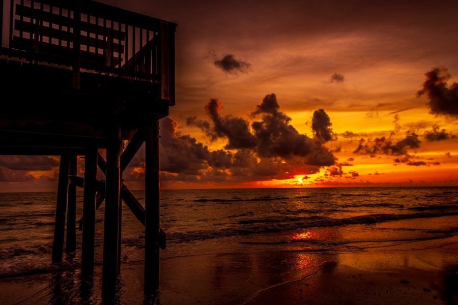 beach at sunset